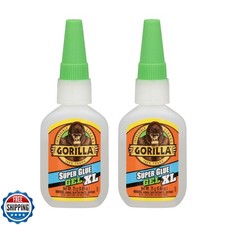 Gorilla Super Glue Gel XL, Clear Glue, 25 Gram Pack of 2 - All Purpose and