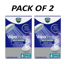 Vicks VapoShower Max Eucalyptus Aromatherapy Shower Steamer Tablets, Menthol, 4