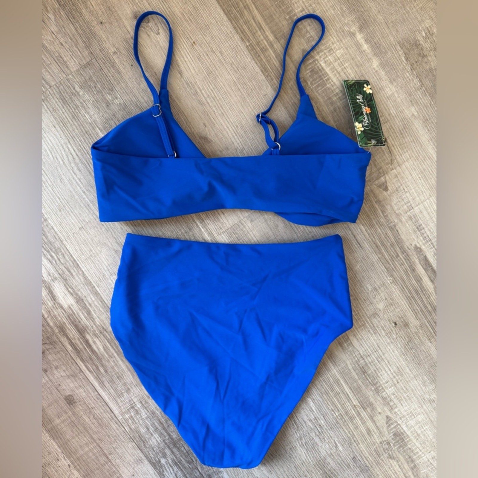Blooming Jelly Women’s S / M Blue Bikini Swim Suit Set New NWT