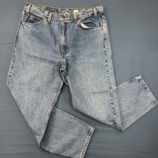 VTG Levi's Jeans Mens 34x30 Blue 550 Relaxed Fit Denim Orange Tab 90s USA MADE