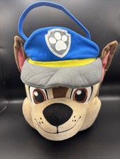 Paw Patrol Chase Plush Halloween Candy Bucket Easter Basket
