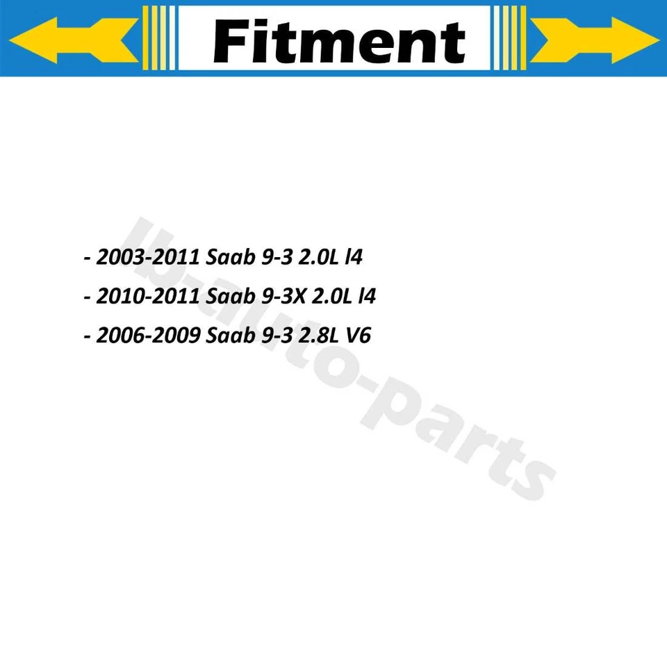Передний тормозной шланг 2x для Saab 9-3 2,8 л 2006-2009 - Изображение 2 из 4