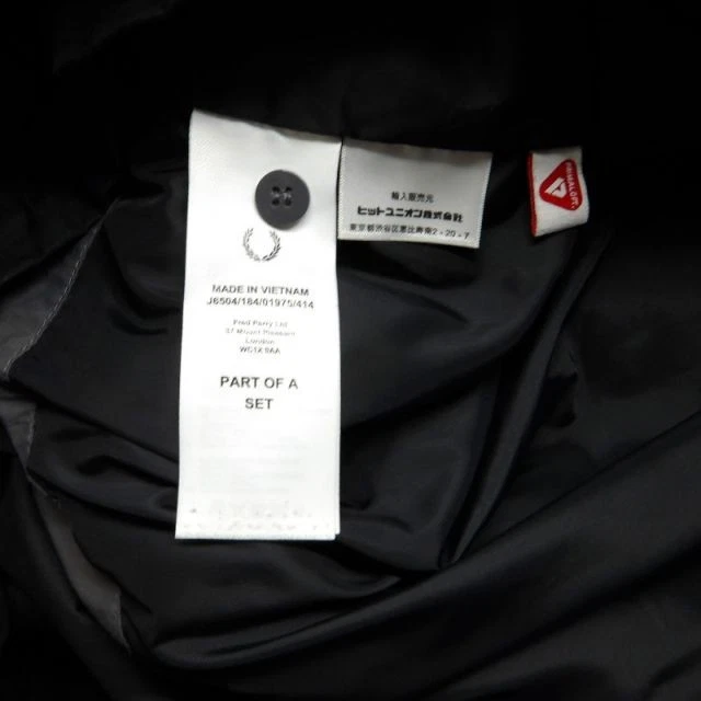 Fred Perry Zip In Liner Fishtail Parka Jacket J6504 M Black image 10