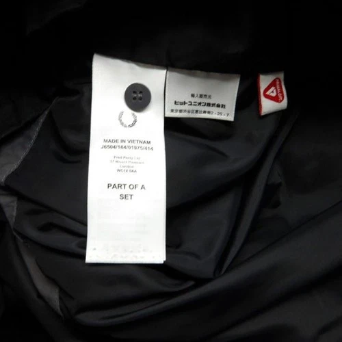 Fred Perry Zip In Liner Fishtail Parka Jacket J6504 M Black image 10