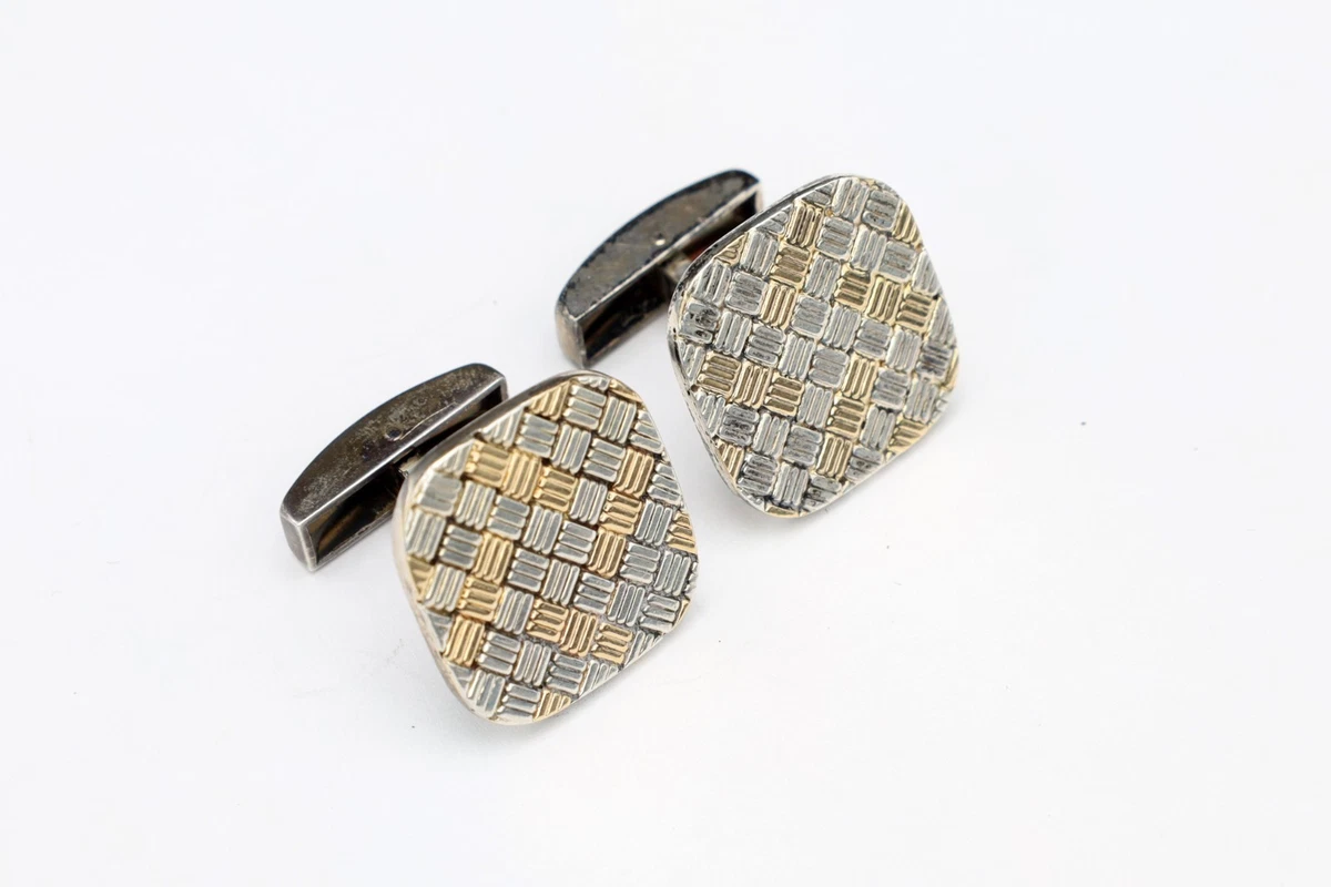 Tiffany & Co. カフリンクス 925シルバー 750ゴールド Tiffany & Co. Sterling Silver Gold Cufflinks for Men for sale | eBay