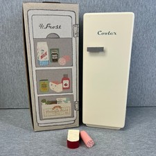 Maileg Mouse Fridge Wood Cooler Kitchen Dollhouse White medium dolls w/box 12  