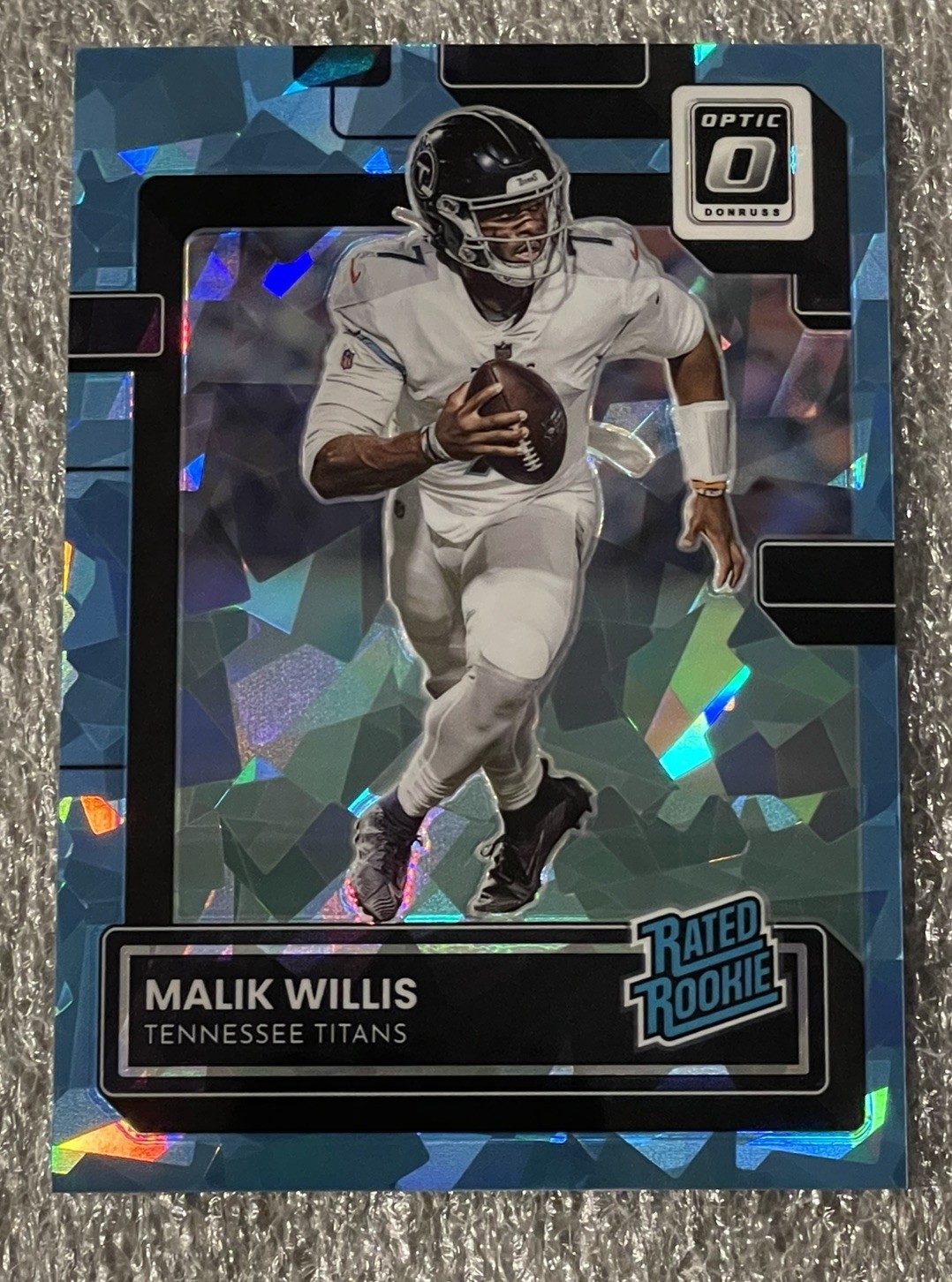 2022 Panini Donruss Optic Rated Rookie Malik Willis Ice Prizm /15 RC #203