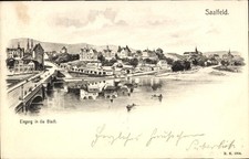Ak Saalfeld an der Saale Thüringen, Stadtansicht, Flusslandschaft,... - 4767301