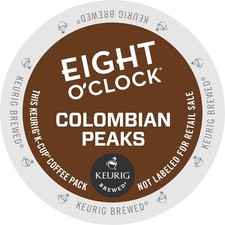 Eight O'Clock Coffee Colombian Peaks Keurig Single-Serve K-Cup Pods, Medium Roas