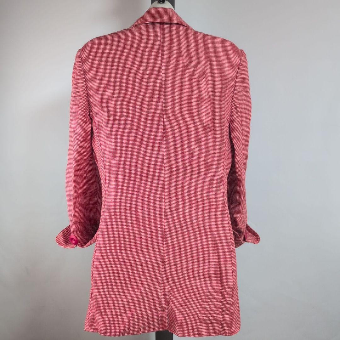 Christian Dior Linen Checked Pattern Tailored Jac… - image 21