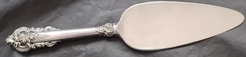 Wallace GRANDE BAROQUE PIE /CAKE/ Pastry SERVER ~ Sterling w/ Stainless Blade