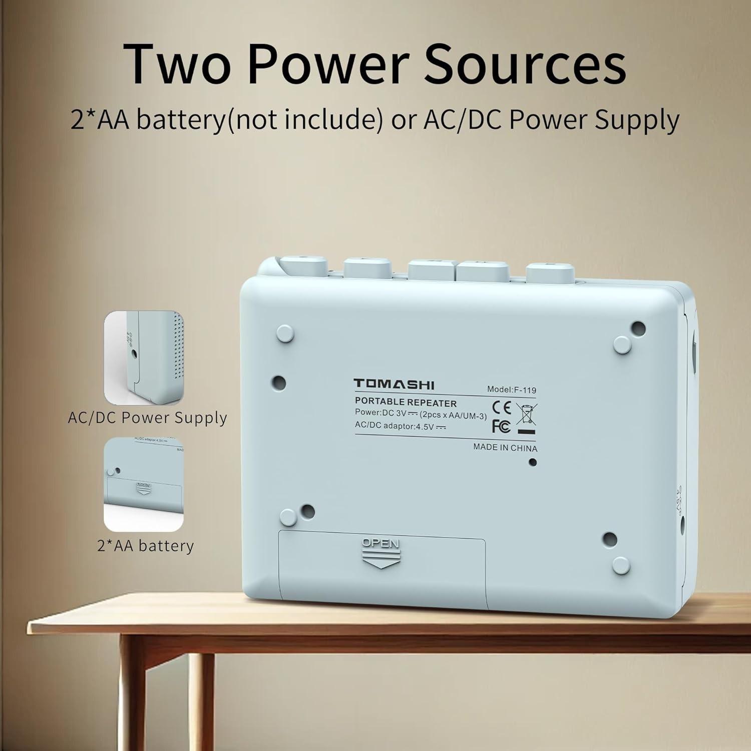 Portable Cassette Player Tape Recorder Walkman with Built-in Speaker,Microphone,