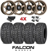Falcon All Terrain 265 70 17 Tires Bronze Wheels At 6 Lug Method Fuel Rrw Ssw