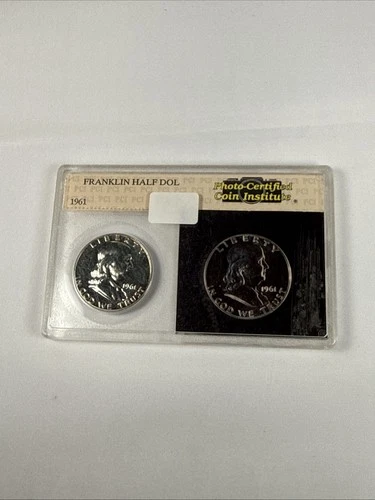 1961 Franklin Half Dollar Proof Silver Philadelphia - PCI Photo-Certified Coin