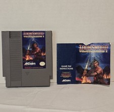 Iron Sword Wizards and Warriors II Nintendo NES With Instruction Manual