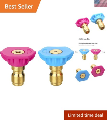#ad Durable Quick Connect Nozzle Kit for Pressure Washing 4000 PSI Excellence $14.39