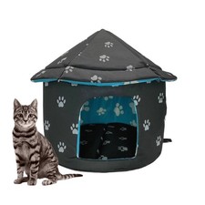 Fhiny Stray Cats Shelter, Waterproof Outdoor Cat Dog House Foldable Warm Pet ...
