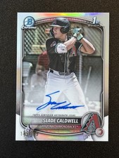 Slade Caldwell 2025 Bowman 1st Refractor Auto #/499 CPA-SC Diamondbacks