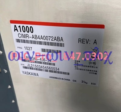 1PCS Brand New YASKAWA CIMR-AB4A0072ABA CIMRAB4A0072ABA Inverter  Fast delivery