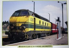 Belgium Railroad Train Locomotive Picture Brochure Pamphlet Info Sheet NOS  