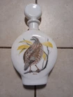 VTG 1969 Edition #7 Bobwhite Dant Whisky Milk Glass Lidded Decanter