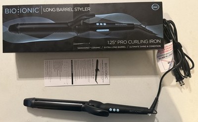 Bio Ionic Extra Long Barrel Curling Iron - Long Barrel Styler, 1.25'' - Open Box