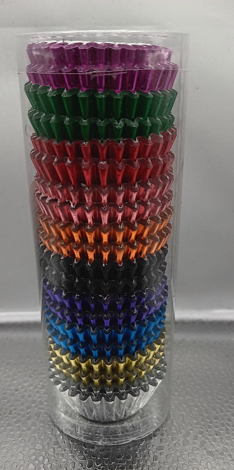 500 PCS Foil Cupcake Liners Standard 2 Inch 10 Colors Baking Wrappers-image