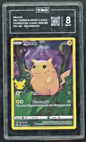 Pikachu graded TAG 8 for sale on eBay