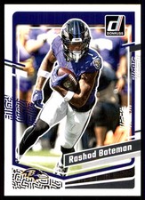Rashod Bateman 2023 Donruss #20 Ravens NFL READ FREE SHIPPING AutographDen