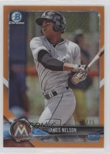 2018 Bowman Chrome Prospects Orange Refractor 4/25 James Nelson #BCP33 k0w