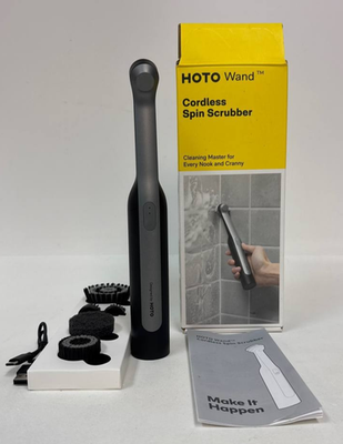 #ad HOTO Wand Cordless Spin Scrubber Waterproof Rechargeble Grout Cleaning Brush $17.98