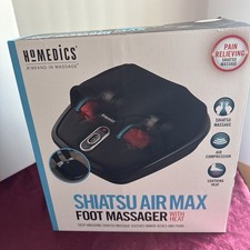 Homedics Shiatsu Air Max Foot Massager with Heat Padded Two Massage Styles
