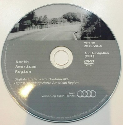 AUDI MMI 2G NAVIGATION SYSTEM DVD NAVIGATION DISC VERSION 2015 2016