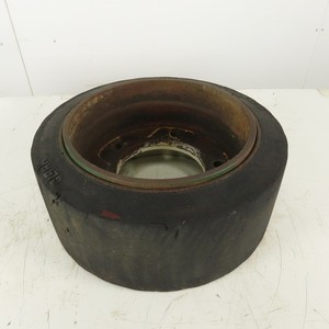 Clark 18x7x12-1/8 Forklift Steer Tire W/Rim 5 Bolt 5-1/2"