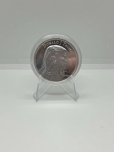 Donald J. Trump 47th Presidential Silver 1 Troy oz Round White House MAGA