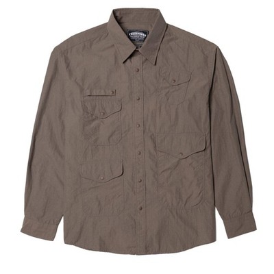 Frizmworks Nylon Utility Pocket Shirt Jacket Brown