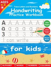 Trace Letters and Numbers: Handwriting Practice Workbook for Kids, A Fun Guide t