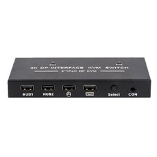4K 60Hz 2 in 1 out DP USB KVM Switch to share monitor mouse keyboard printer A