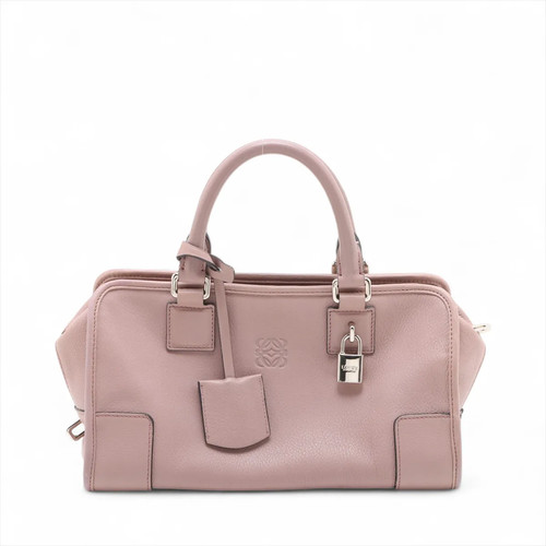 Loewe Amazona 28 Leather Hand bag Pink