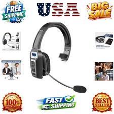 Trucker Bluetooth Headset, V5.2 Wireless Headset with Upgraded Microphone AI ...