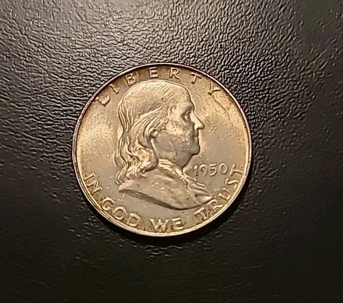 1950 AU 50c Benjamin Rim Tone FBL