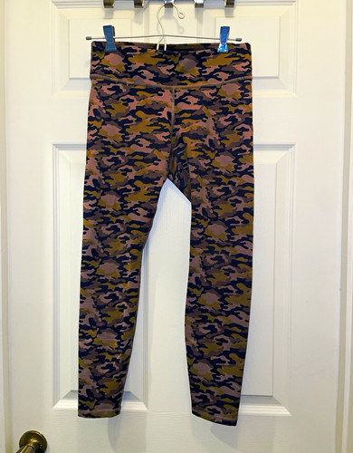 Fabletics Women’s Camo Ankle Leggings S High Rise Stretch Poly/Elastane