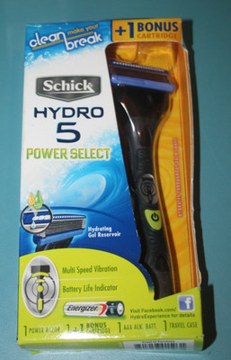 USA STOCK Schick Hydro 5 Power Select Razor Shaver +  Bonus Cartridge SEALED