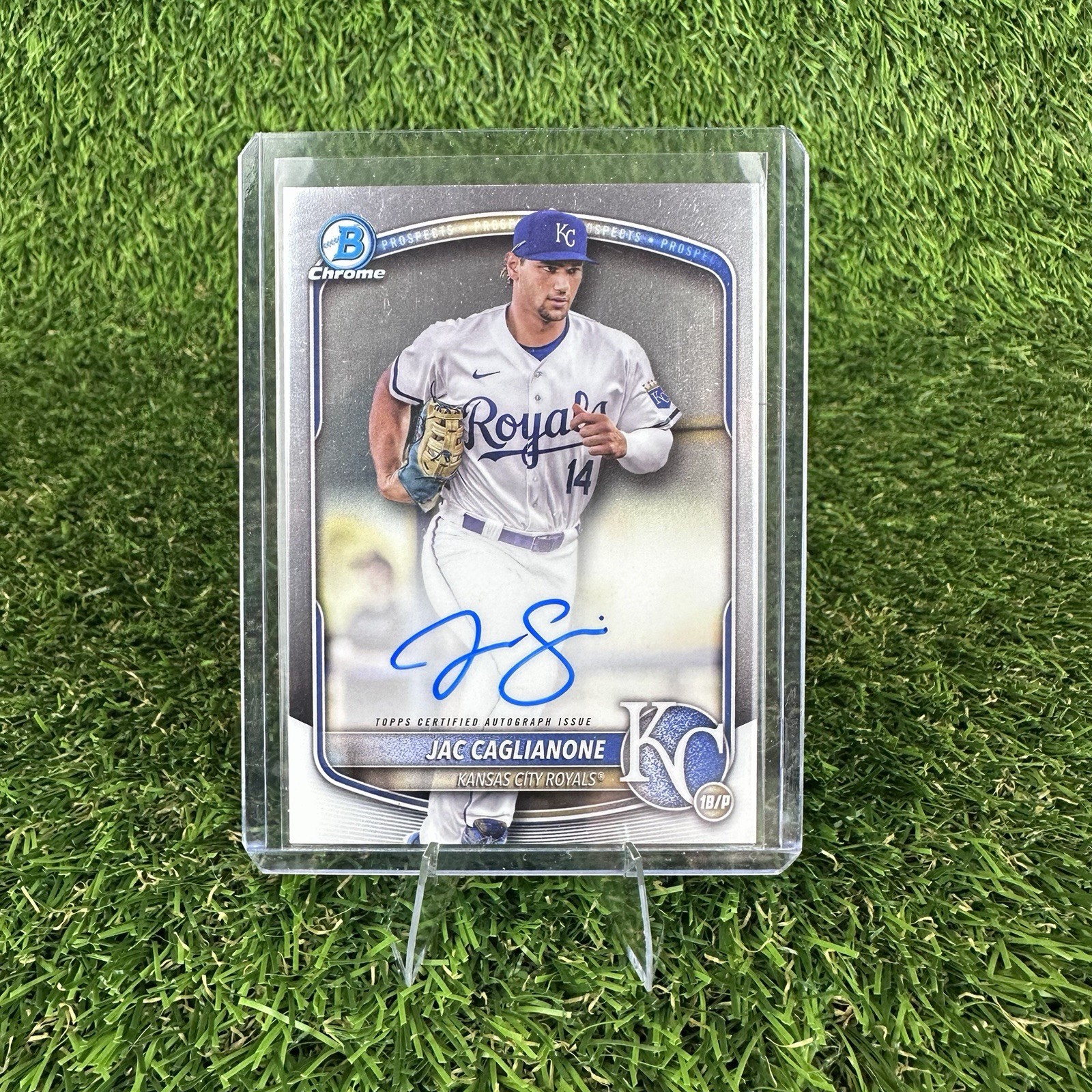 2025 Bowman Chrome Jac Caglianone Prospect Auto CPA-JCA Kansas City Royals 