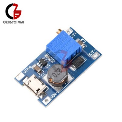 2PCS 2A Booster Board MT3608 DC-DC Step up Module 2~24V to 5~28V Replace XL6009