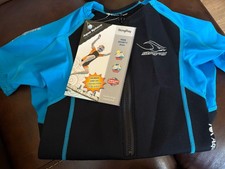 NEW Aqua Sphere Youth Sz 8 Stingray Core Warmer Short Sleeve 2MM Wetsuit