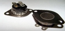 Lot of 2 - Elmwood Sensors - 3001-37-1-F212 74/52 - Bi-Metal Thermal Cutouts, NO