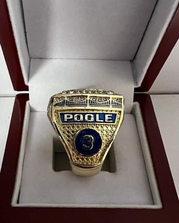 Jordan Poole 2022 Golden State Warriors Championship Ring W Wooden  Display Box