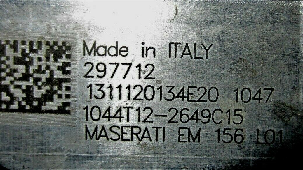 Maserati Ghibli LH LEFT SIDE Exhaust Manifold w/ Turbo perfect used  P/N 297712