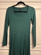 Ladies dark green Baukjen fitted stretch dress Size 6 8 NEW